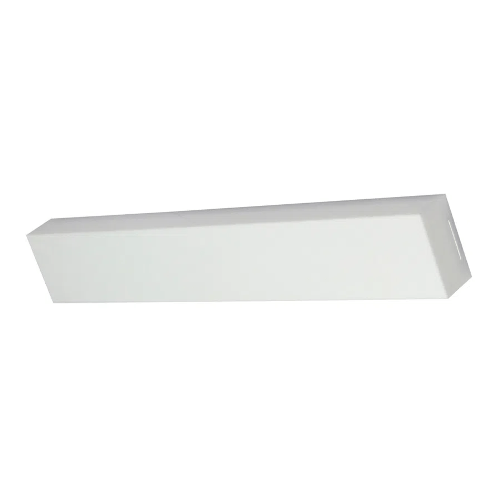 Luminária de Sobrepor LED Tualux 125x10cm 36W bivolt 6500K Branca Valência Tualux 96911 tezbgl