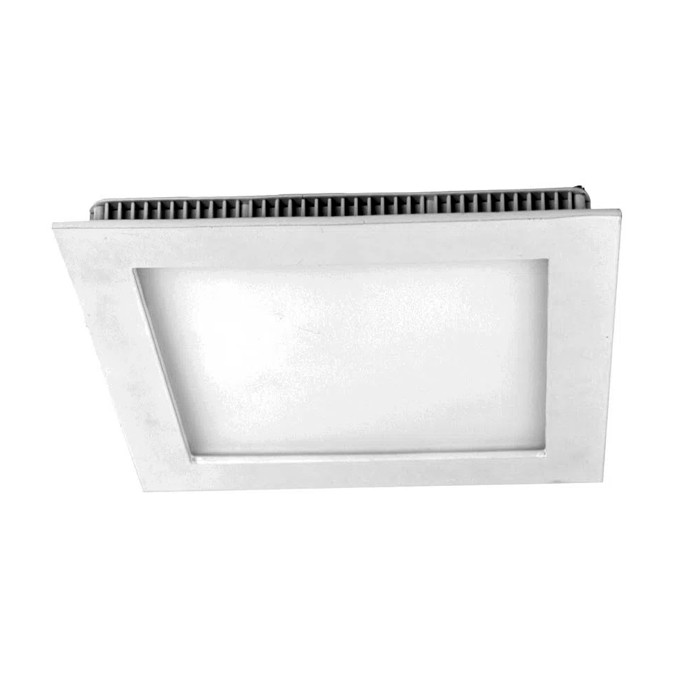 Luminária de Embutir Slim Quadrado 12W Branco 6500k Bronzearte VILLAGE