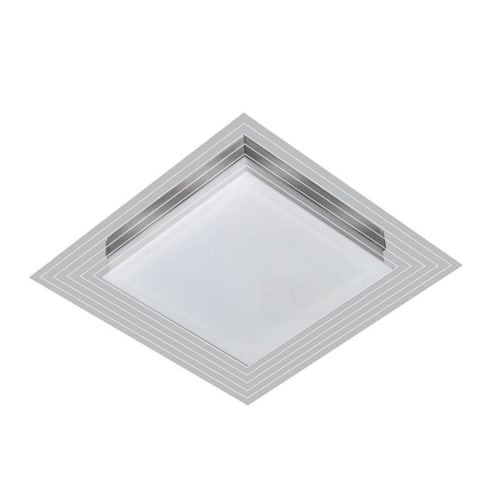 Luminária LED 25W 3000k sobrepor Lisboa 49x49 Tualux 96886 tezbgl