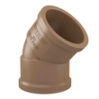 Joelho-para-Esgoto-Soldavel-50mm-45°-PVC-Marrom-Fortlev-93284