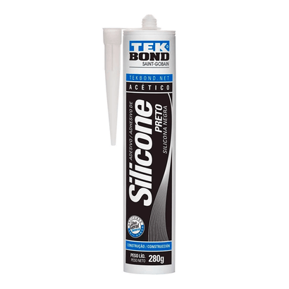 Silicone-Acetico-280g-Preto-Tekbond-101525