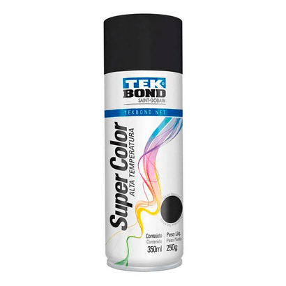 Tinta-Spray-Super-Color-Uso-Geral-Preto-Fosco-Tekbond-101659