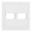 Placa-para-2-Modulos-com-Suporte-4x4-Branco-Fosco-Dicompel-101477