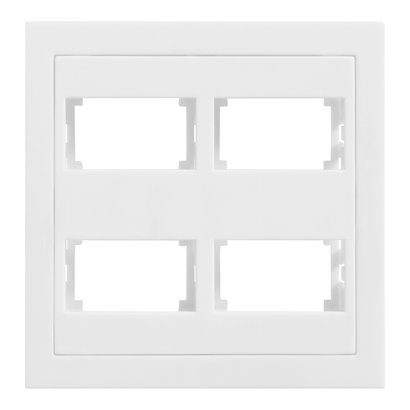 Placa-para-4-Modulos-com-Suporte-4x4-Branco-Fosco-Dicompel-101478