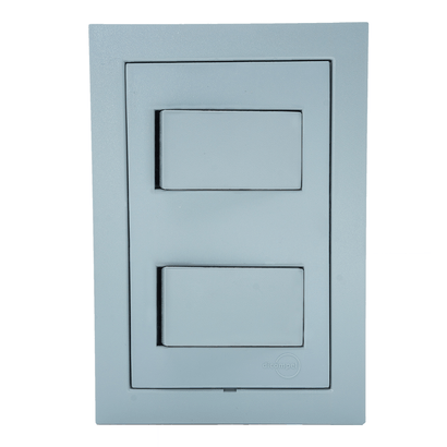 2-Interruptores-Simples-com-Placa-4x4-Cinza-Fosco-Dicompel-101556