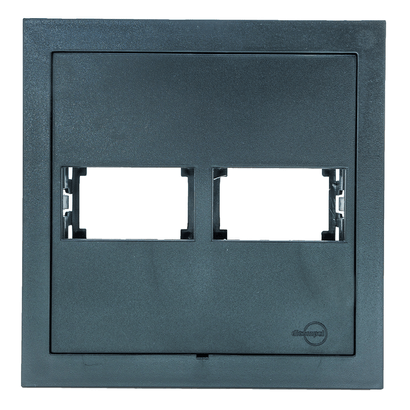 Placa-para-2-Modulos-com-Suporte-4x4-Preto-Fosco-Dicompel-101683