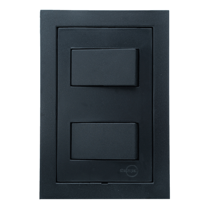 2-Interruptores-Simples-com-Placa-4x2-Preto-Fosco-Dicompel-101686
