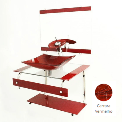 Conjunto-Gabinete-de-Vidro---Cuba-Retangular-60cm-Vermelho-Carrara-GM-Vmex---100360