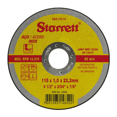 disco-de-corte-ferro-inox-44-1mm-starrett-90781