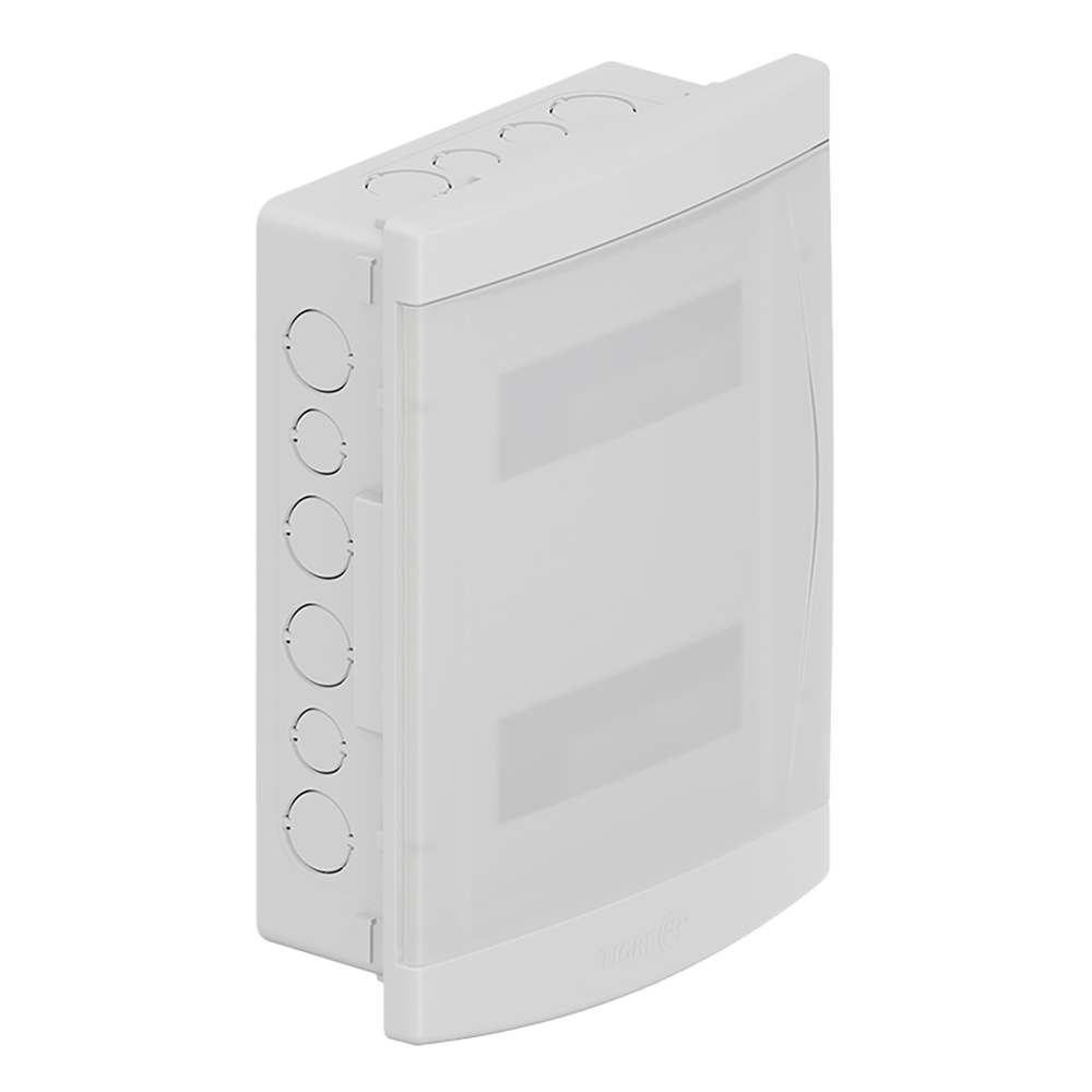 Quadro Distribuição Embutir 12/16 Disjuntores Porta Transparente Tigre ...