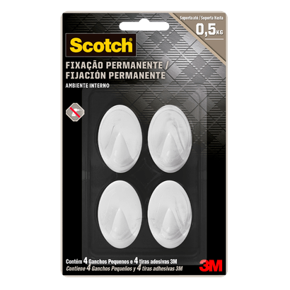 GANCHO-SCOTCH-PLASTICO-PEQUENO-BRANCO---3M-98755-01