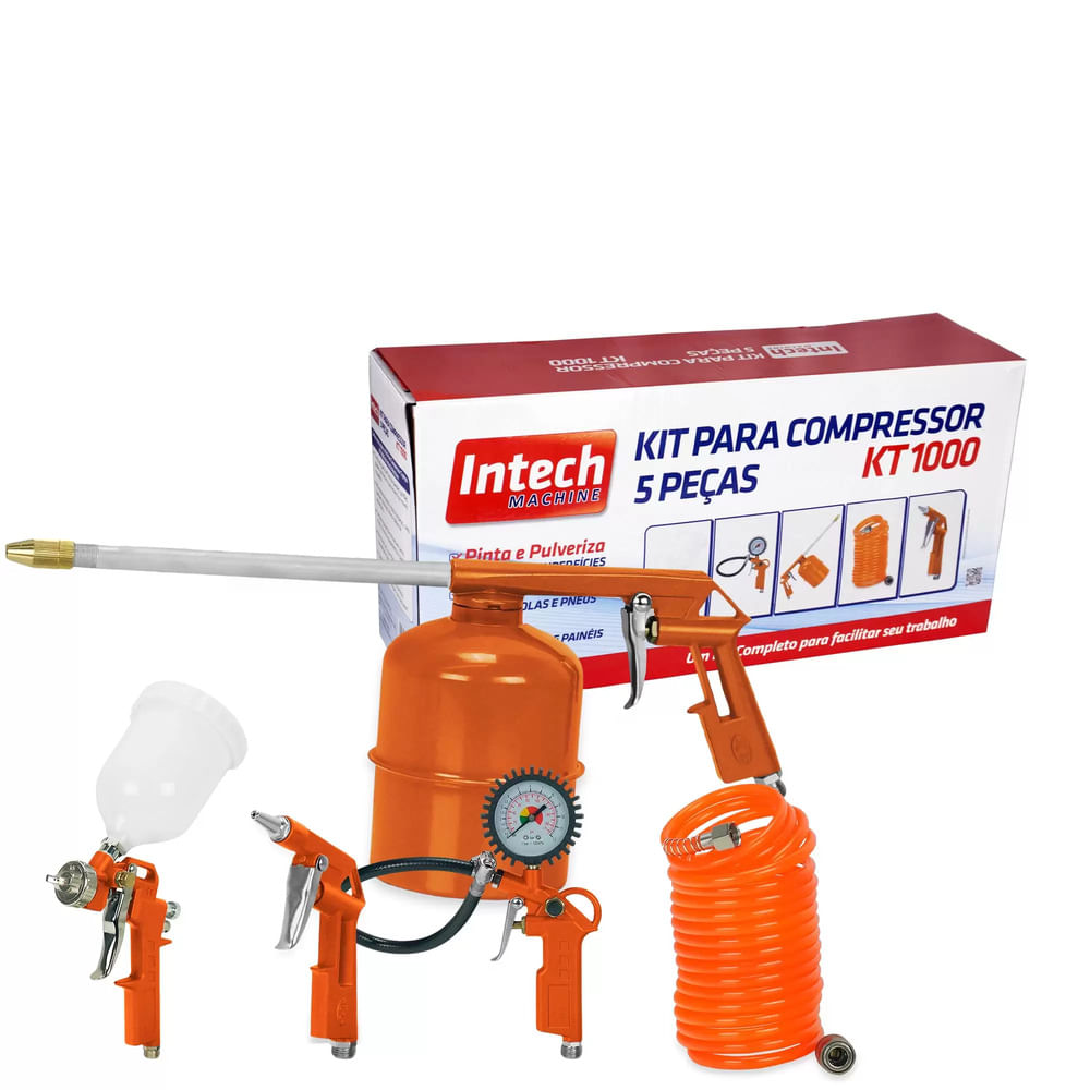 Kit para Compressor 5 Peças KT1000 Intech Machine - VILLAGE